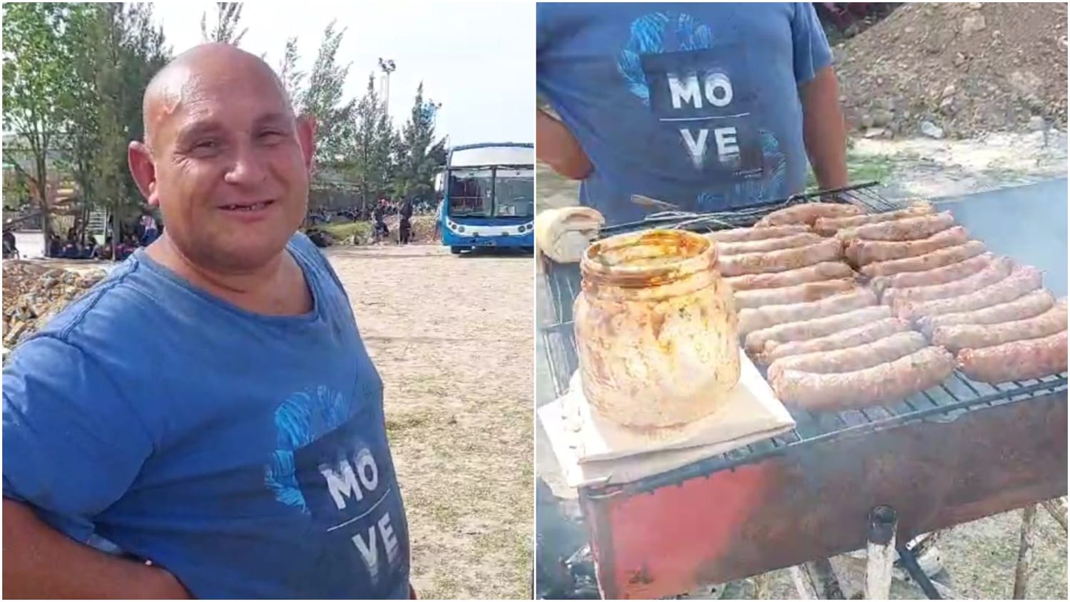 Caminó 3 horas a Berisso para vender choripanes en el acto del Día de la Lealtad: "Bajaron mucho las ventas", lamentó