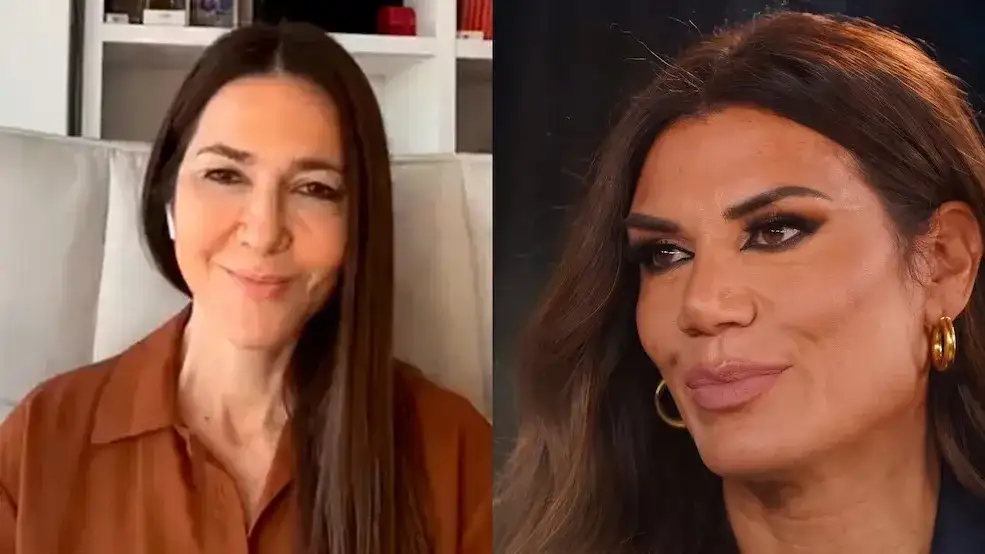 La periodista Cristina Pérez y la conductora y actriz Flor de la V