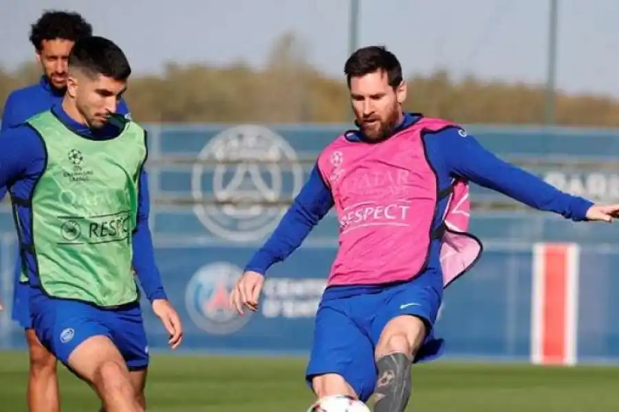 Messi entrena con normalidad