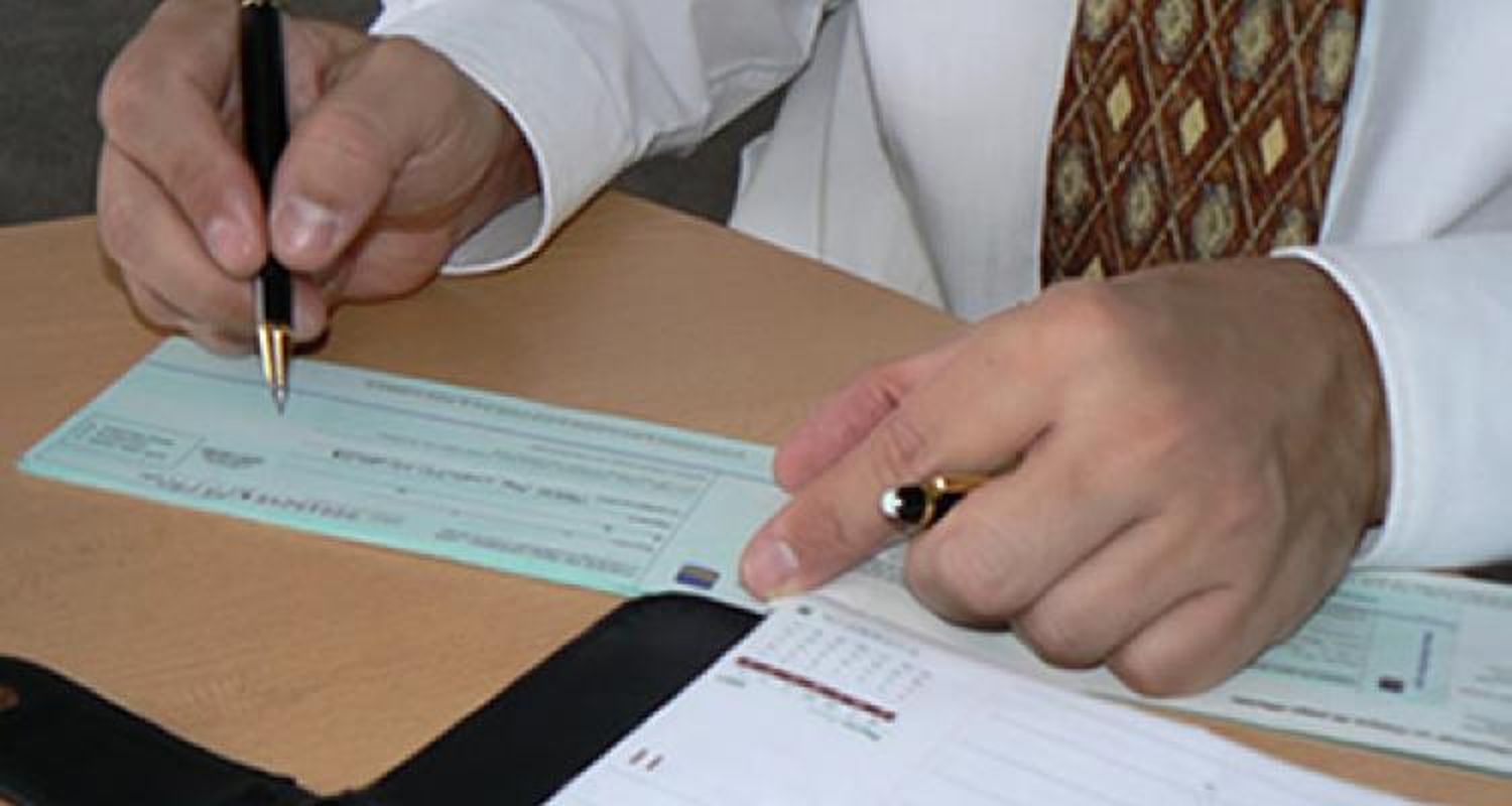 Alertan por un cheque robado