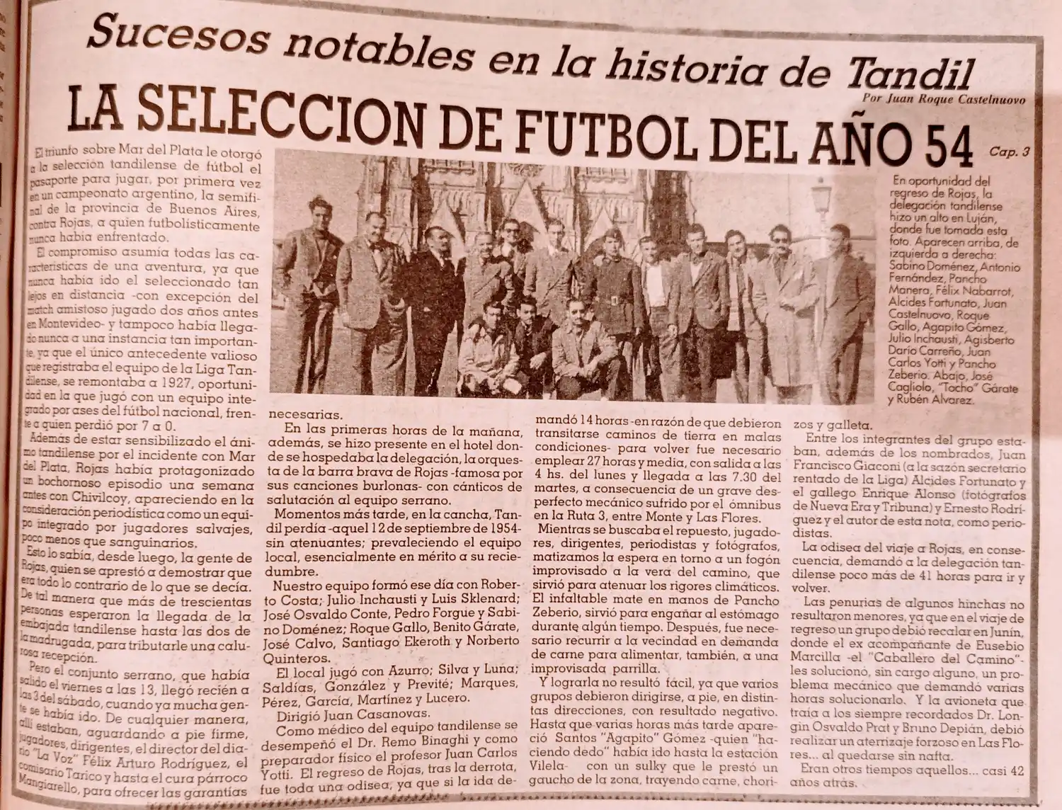 La Selección de fútbol del año 54 - Cap. 3