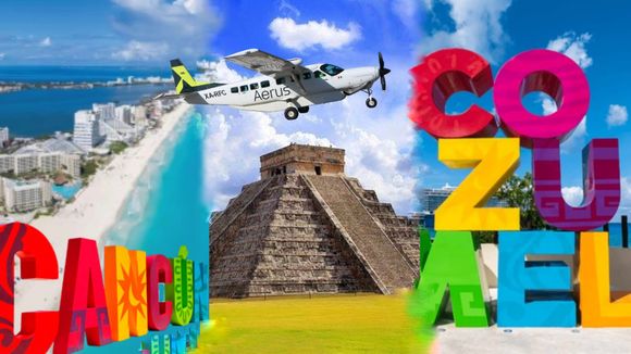 Aerus crea un puente aéreo Cancún-Cozumel y suma vuelos a Chetumal, Mérida y Chichén-Itza
