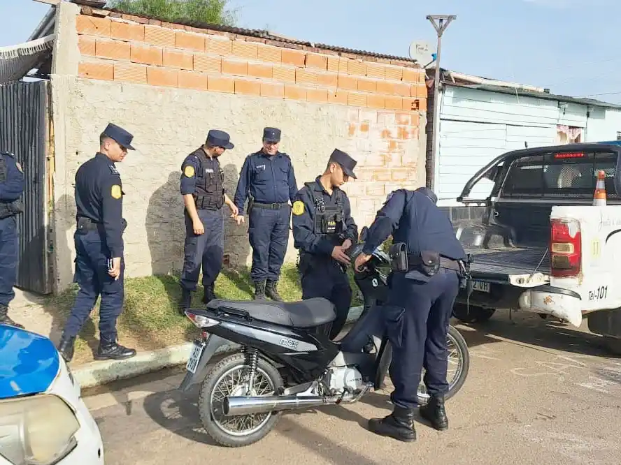 Allanamiento positivo: recuperan motocicleta robada hace ocho meses
