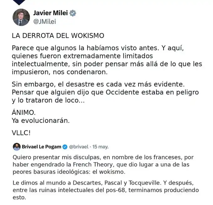 X Javier Milei
