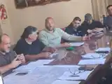 El intercambio se celebró ayer por la mañana en el primer piso de la Municipalidad.