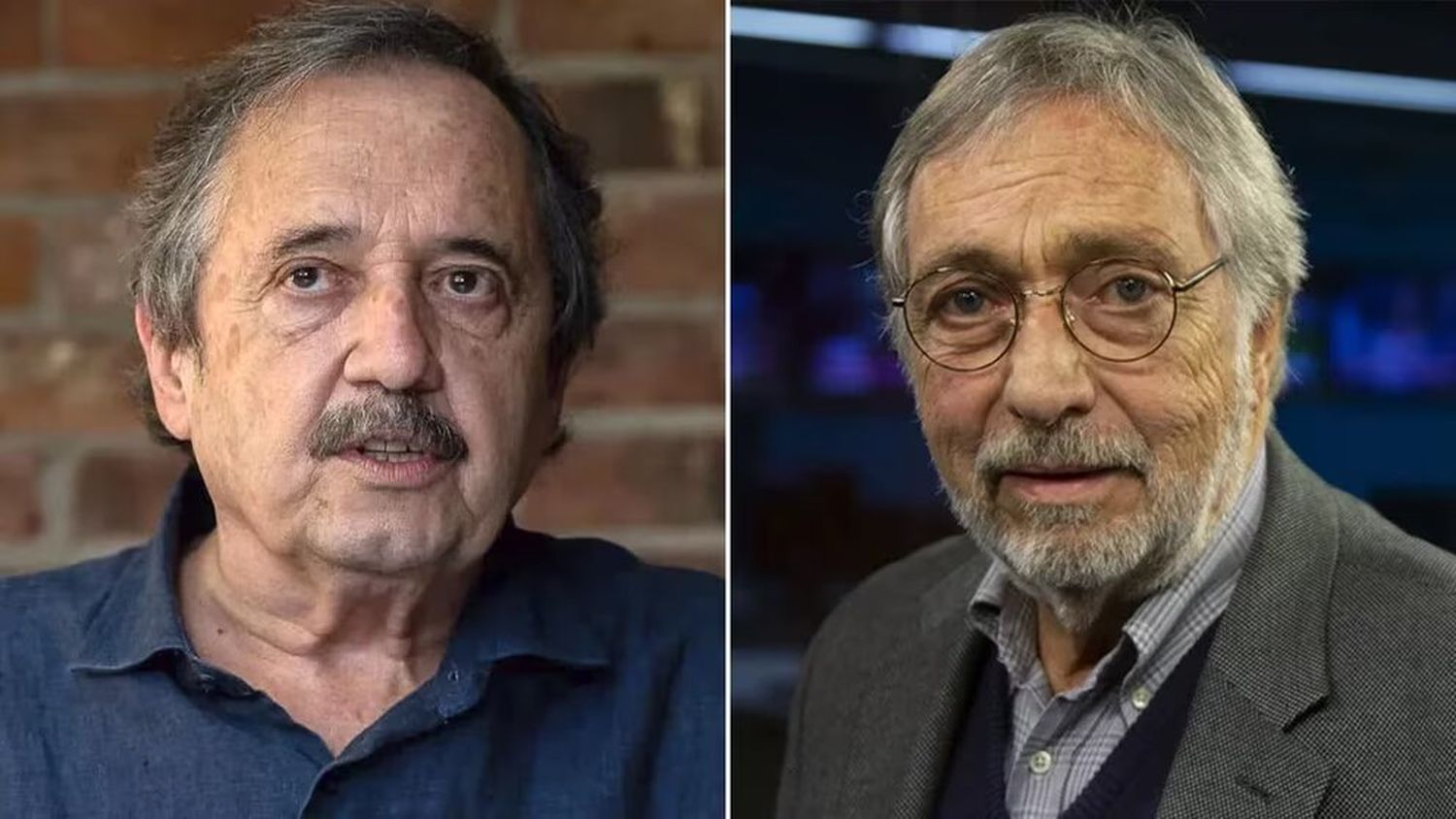 Ricardo Alfonsín y Luis Brandoni