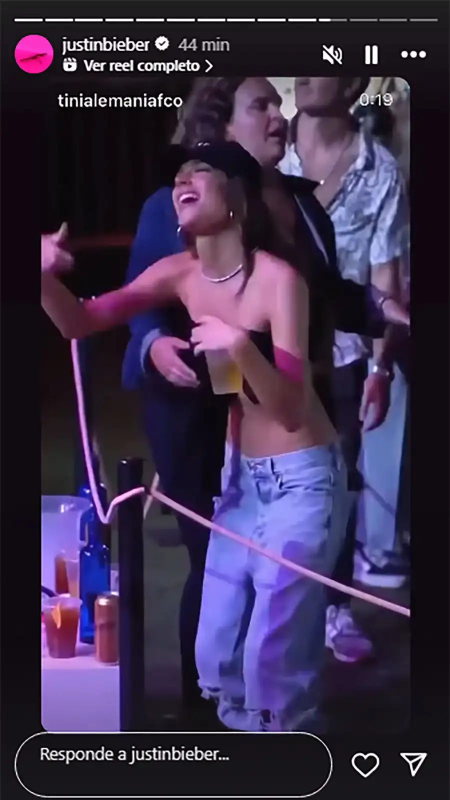 El gesto de Justin Bieber genera especulaciones sobre una posible colaboración artística futura con Tini Stoessel