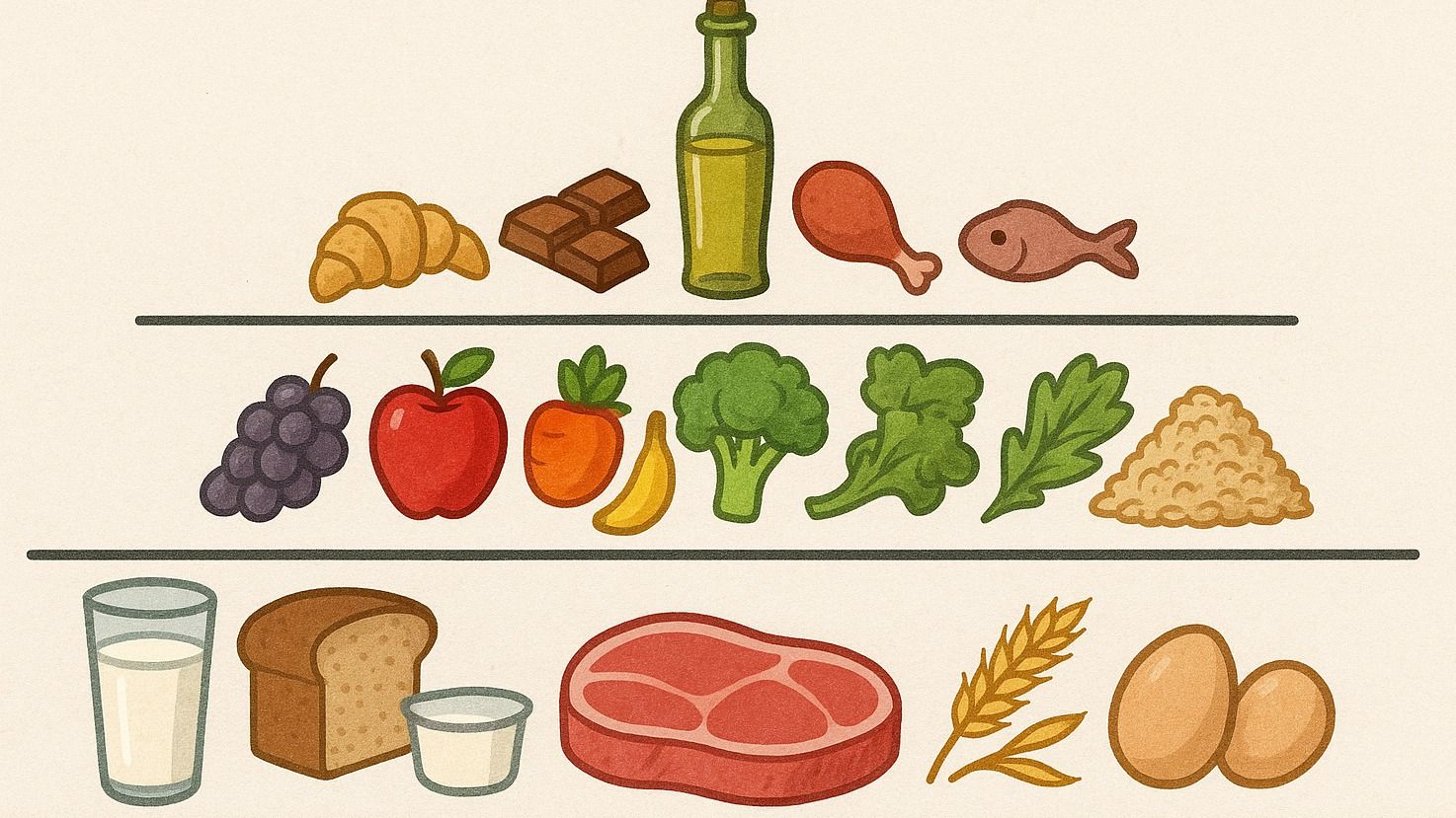 ¿Nos mintieron con la pirámide alimenticia? La dieta de solo carne y agua se viraliza