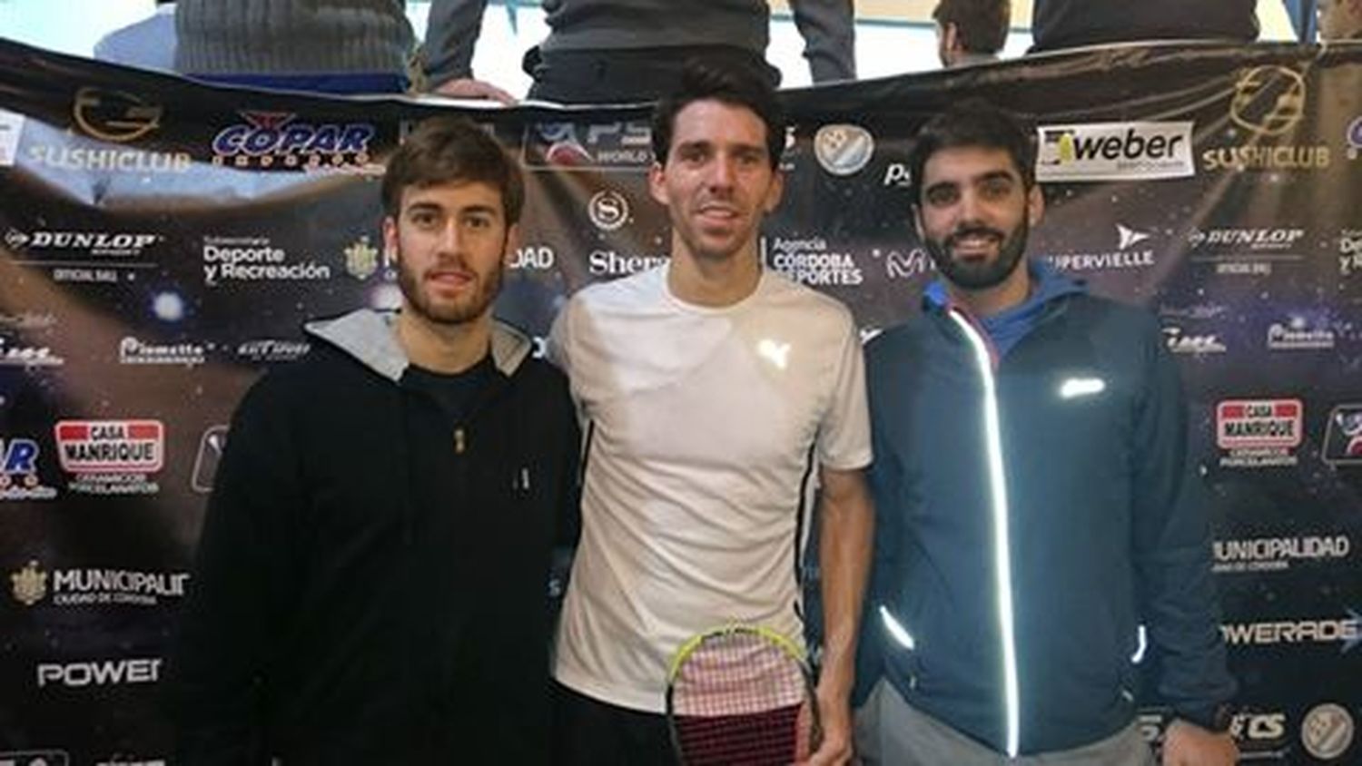 Leandro Romiglio, Matías Valenzuela y Juan Pablo Roude; tres de los marplatenses que estarán en cancha.