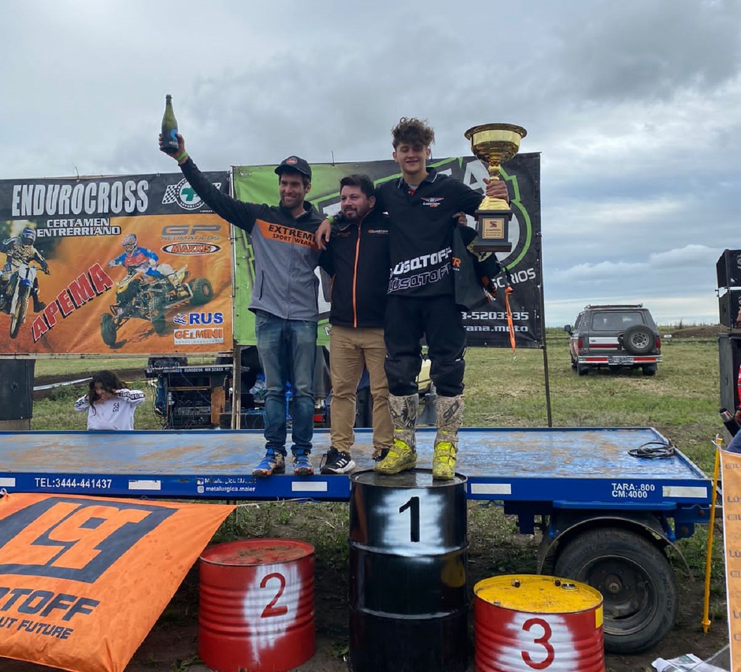 Casiano Barrios y Sebastián Iregui fueron campeones del EnduroCross Entrerriano