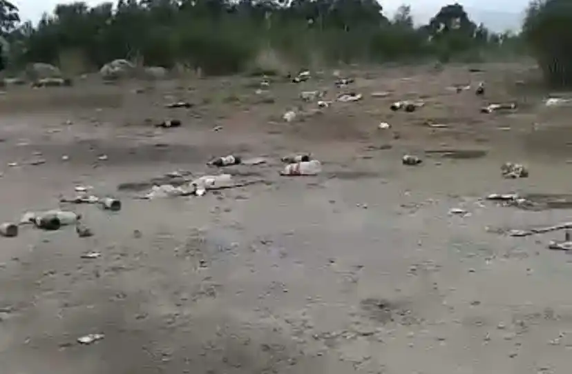 El deplorable estado en el que queda el Paseo de los Pioneros los fines de semana