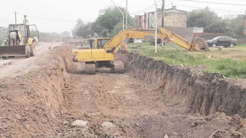Circuito 5: avanzan importantes obras de saneamiento