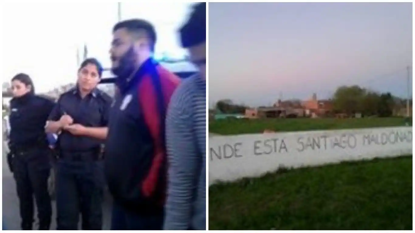 Un candidato de Cristina fue demorado por pintadas de Santiago Maldonado en Arrecifes