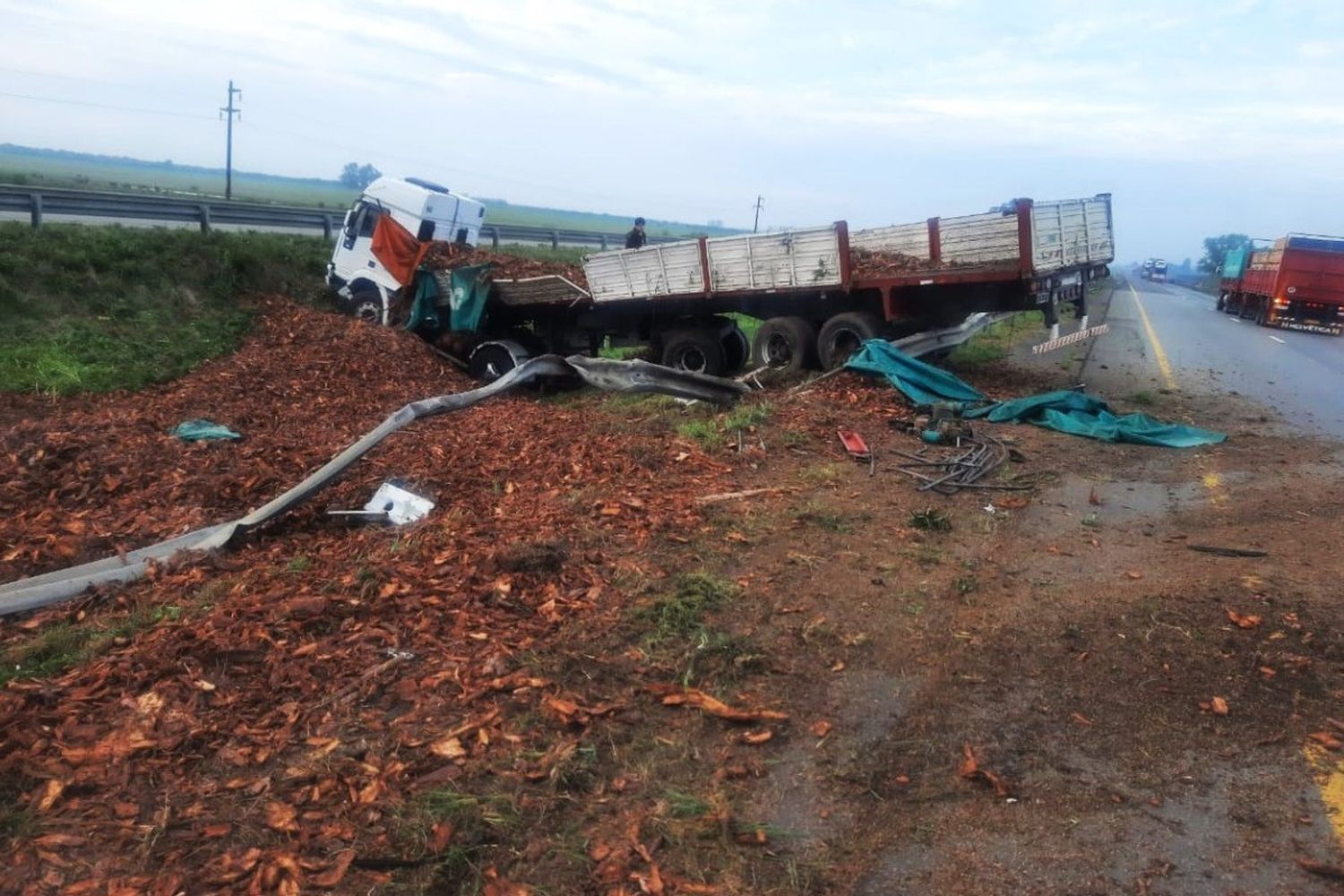 Despiste de un camión en Ruta 14