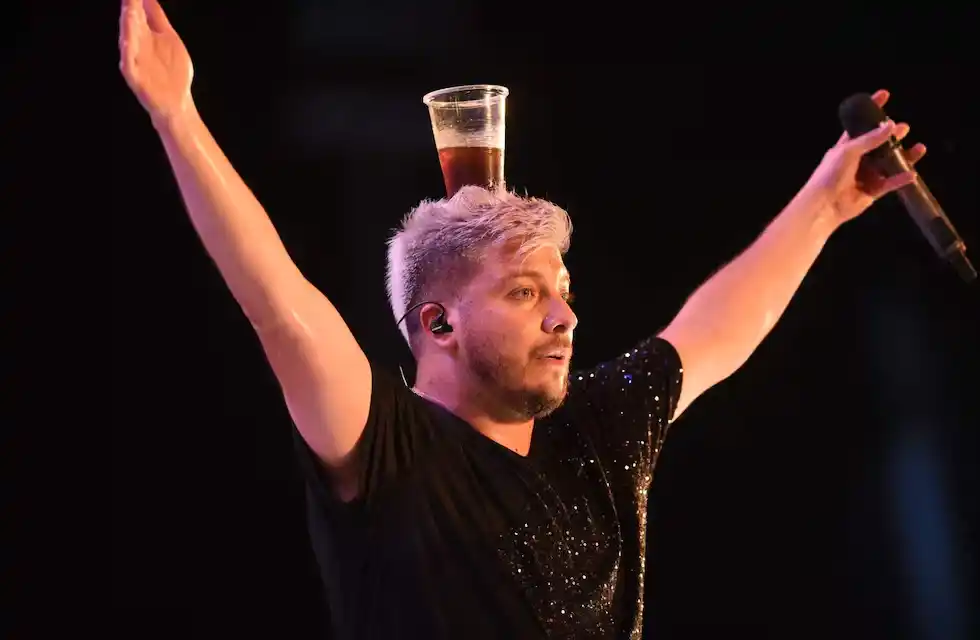 Damián Córdoba, uno de los habituales animadores del Cosquín Cuarteto