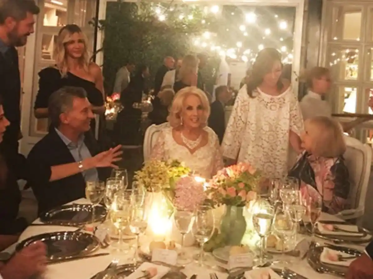 Mirtha Legrand celebró sus cumpleaños con el presidente como invitado