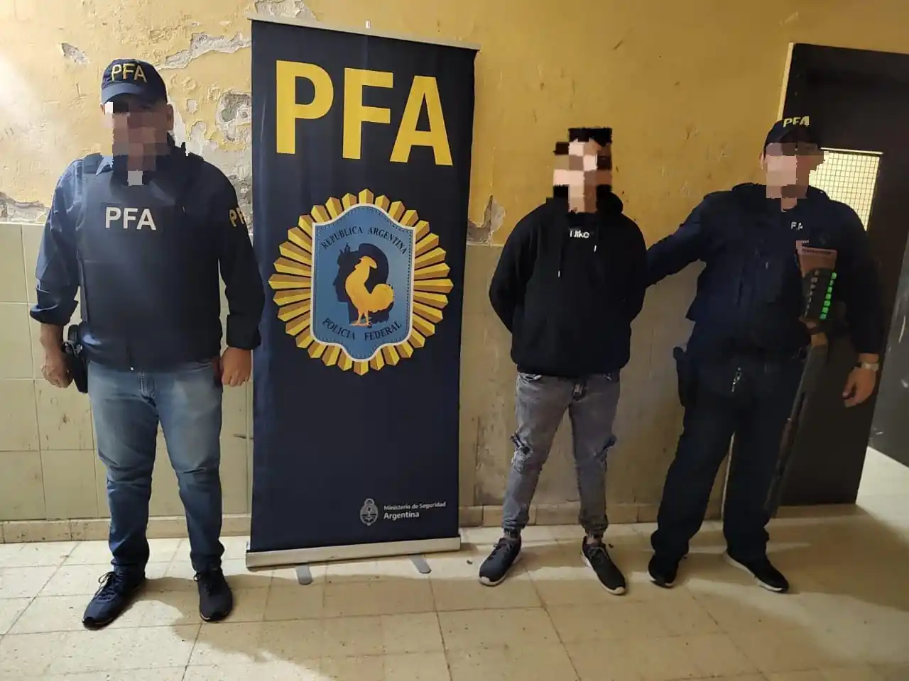 El hombre detenido en la jornada del lunes.