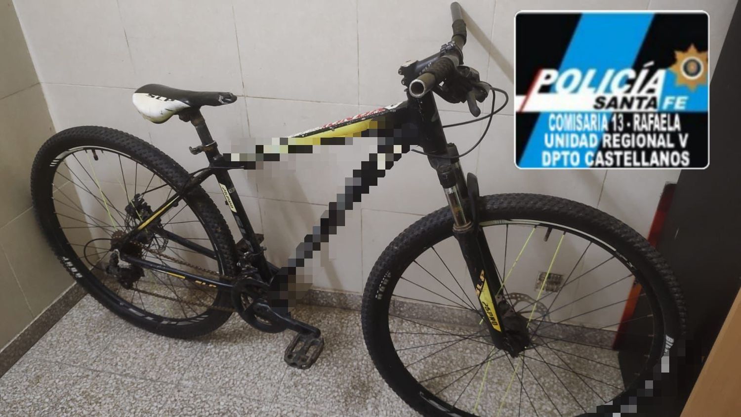 Recuperaron una bicicleta robada en Rafaela y demoraron a un menor