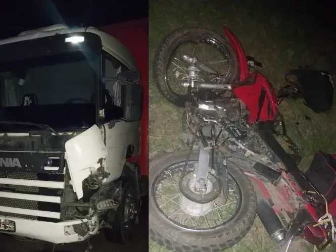 Un motociclista y un camionero protagonizaron un choque fatal en la ruta 11