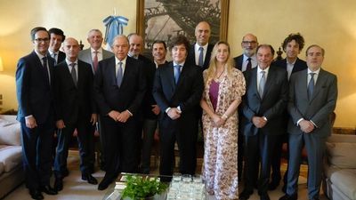 Antes de abandonar Madrid, Milei se reunió con empresarios