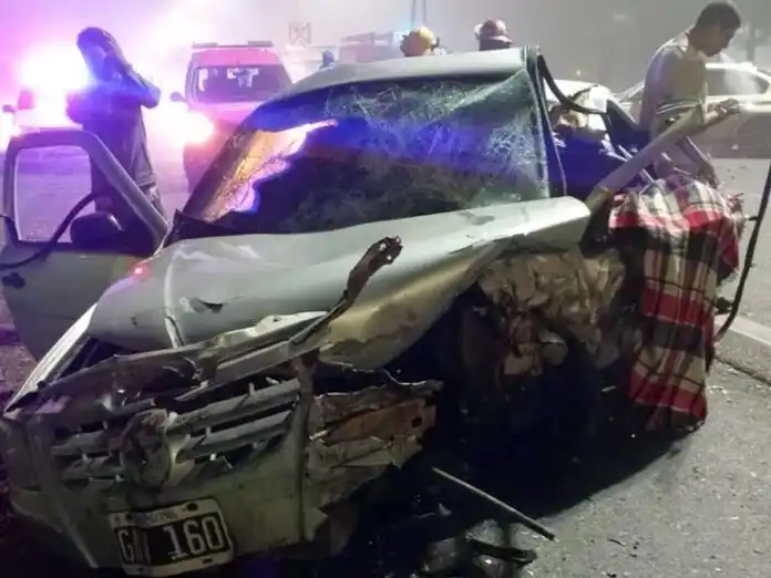 Así quedó el Volkswagen Gol de Ariel Pirollo. (Redes)