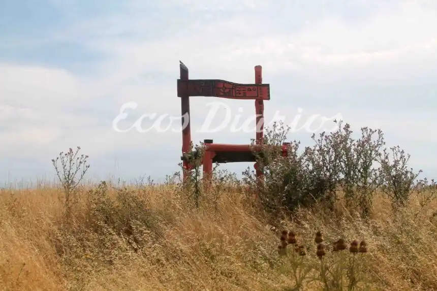 La silla, entre los pastizales