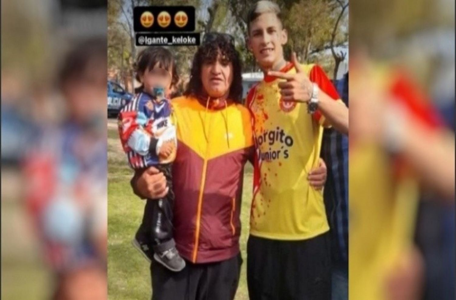 El «visitante distinguido» L-Gante se sacó una foto con El Viejo Cantero, fundador de Los Monos y hay polémica