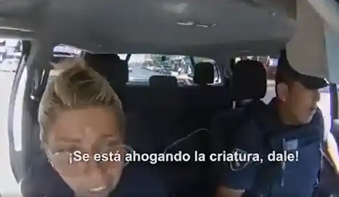 Frenético video: Policías de San Miguel salvan una beba con maniobras de RCP