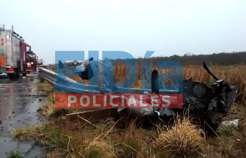 Mirá los videos del choque en la Autovía 14