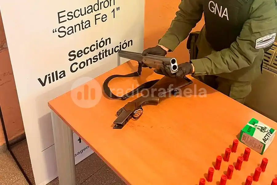 Detuvieron a una persona al Sur de la provincia con una escopeta sin documentación