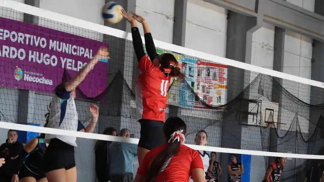 La Escuela Municipal, de gran presencia en la fecha de la Liga Necochea de Vóleibol