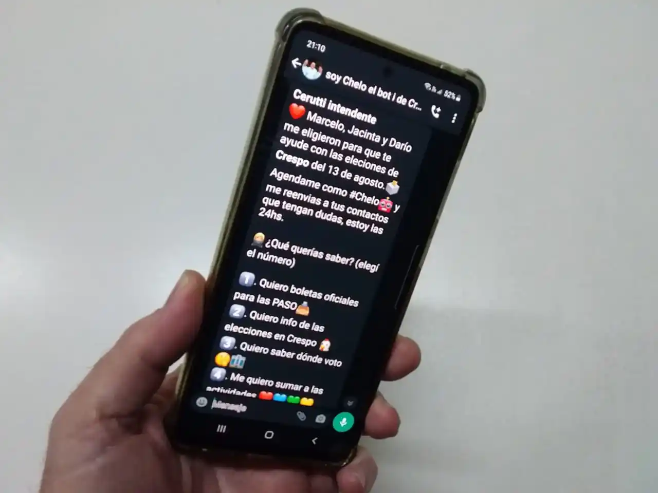 ‘Chelo’, el primer "chatbot" electoral de la ciudad