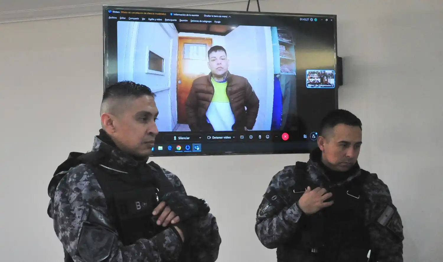 “Yiyo” Ramallo sigue el juicio desde la cárcel.