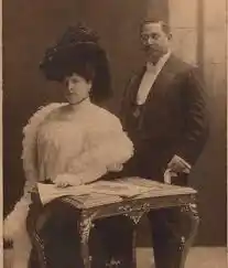 Dr. Telémaco Susini junto a su esposa Enriqueta Laurencena-