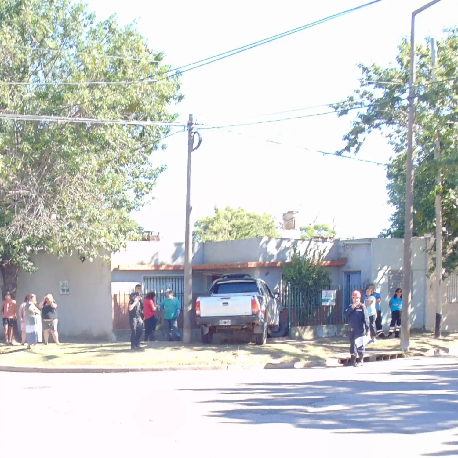Choque camioneta en  Quintana y Lavalle - 1