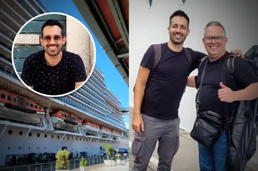 Franco Ochat, el rafaelino que recorre el mundo como músico en uno de los cruceros más grandes del planeta