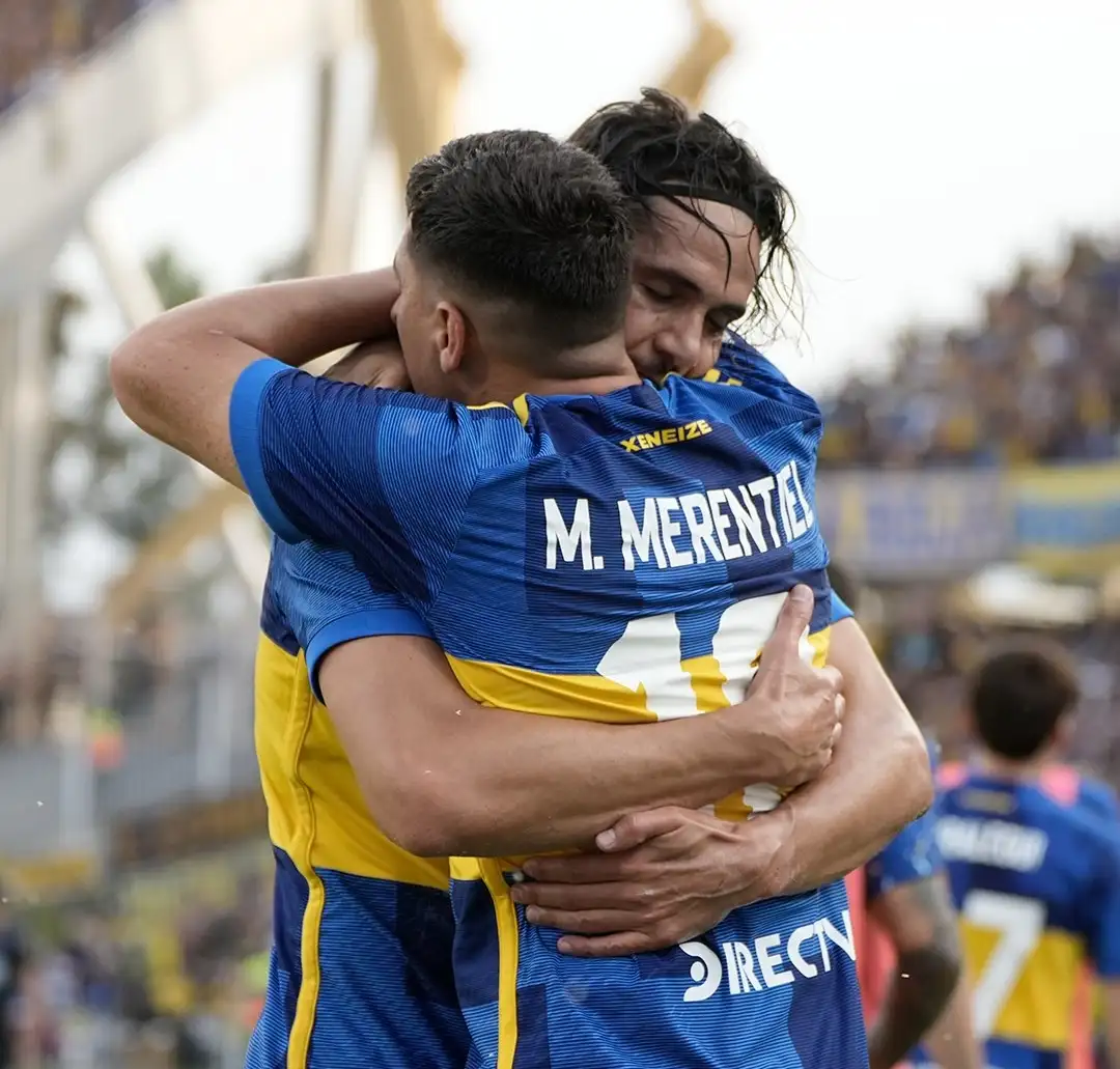 Los goleadores de la tarde para el triunfo "Xeneize".