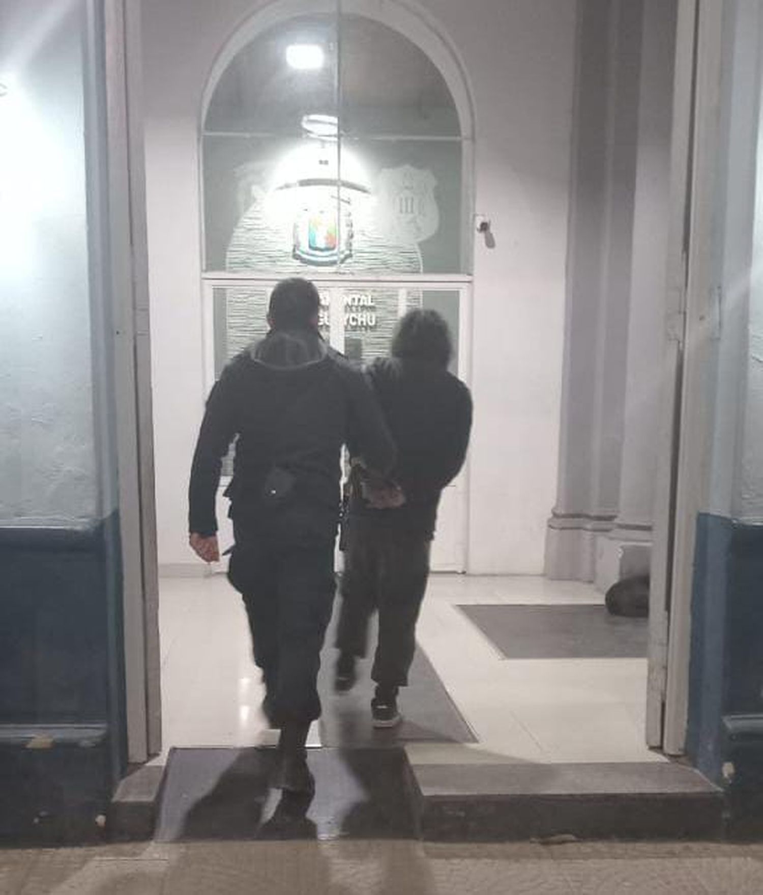 Uno de los detenidos.
