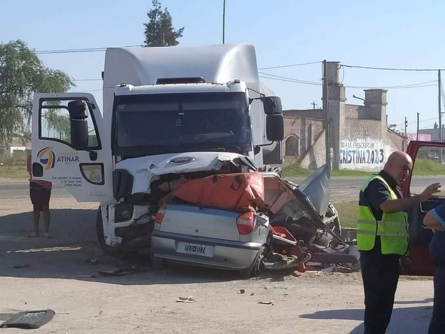 Saladillo: Cinco muertos en un choque en la Ruta 205