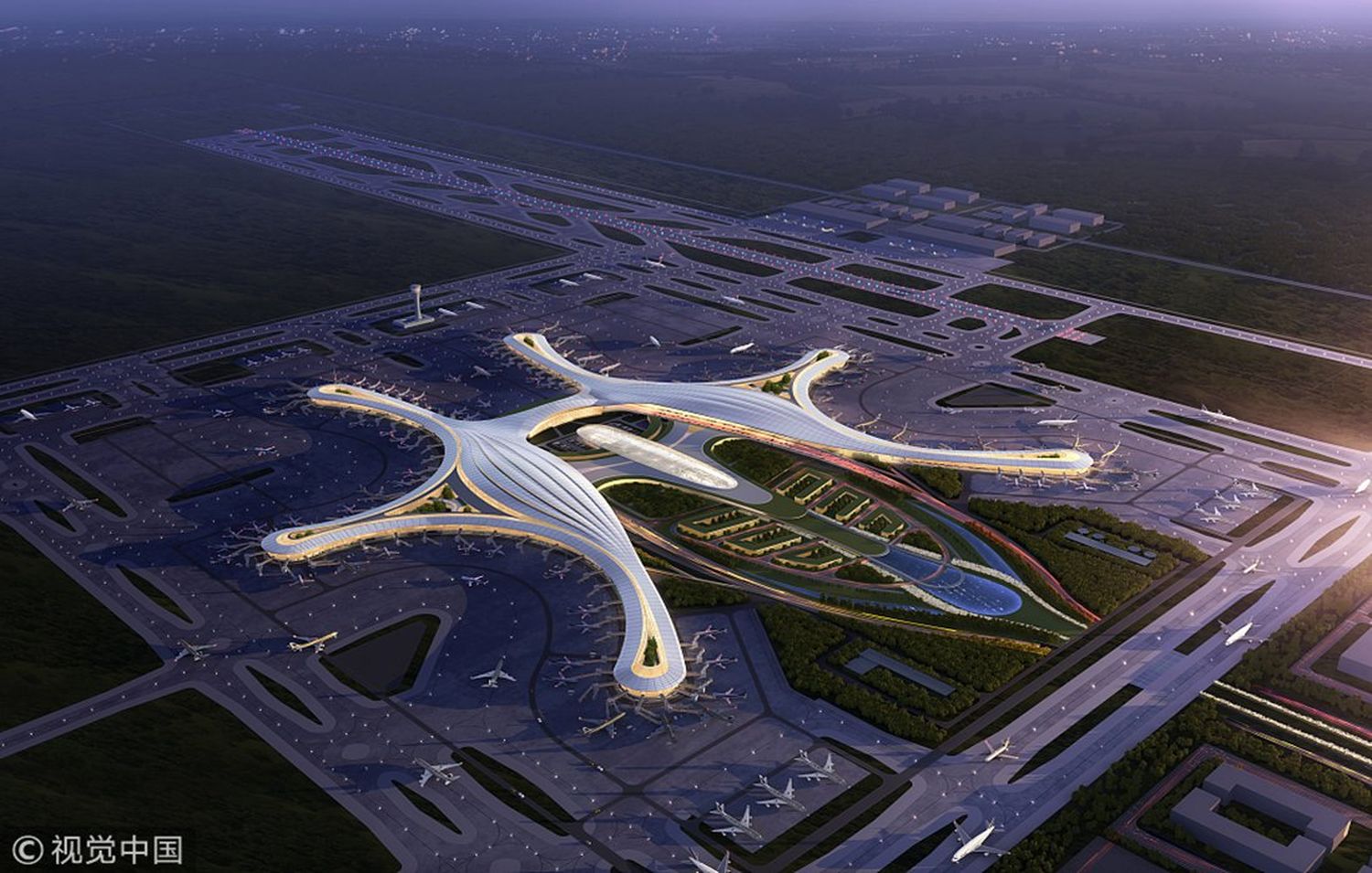 China abre mega aeropuerto cuya primera fase costó USD 11 mil millones