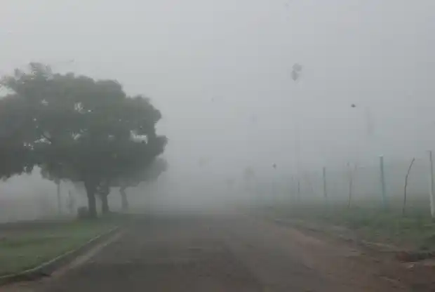 Gualeguaychú amaneció tapada por una densa neblina