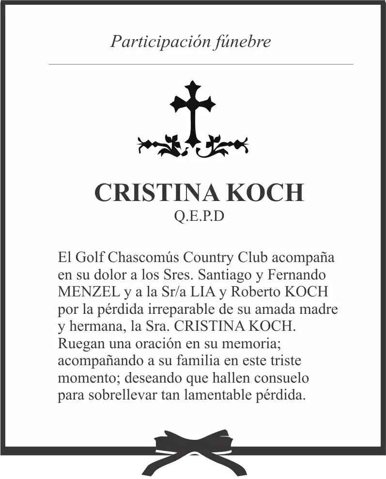 PARTICIPACION FUNEBRE