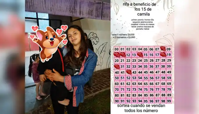 Rifa solidaria para los 15 de Camila