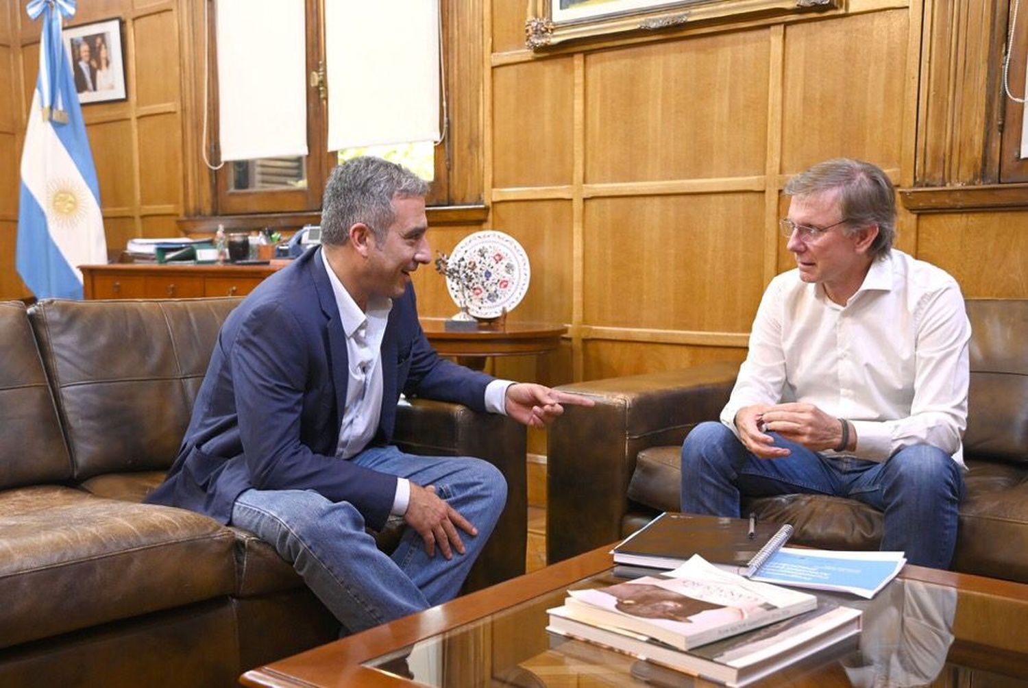 Oscar Martínez y José Bahillo analizaron la situación de los sectores productivos de Santa Fe