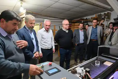 Frigerio inauguró obras en la Escuela Técnica N° 34 de María Grande