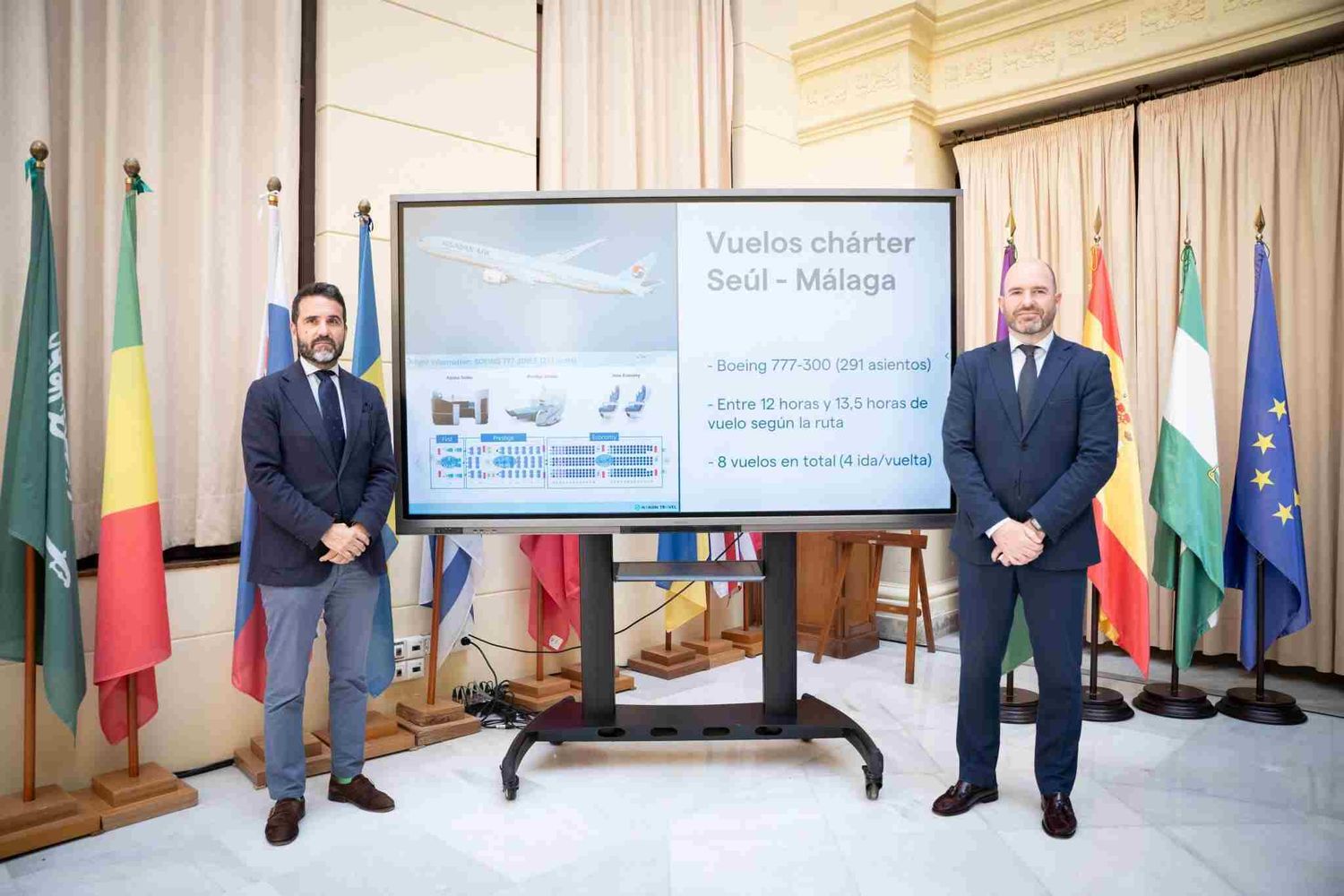 Korean Air operará vuelos chárter entre Seúl y Málaga