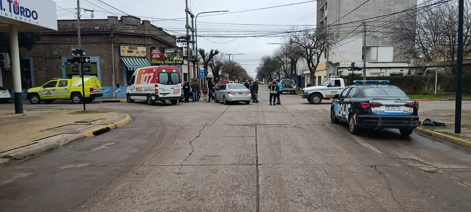 El encontronazo fue entre un Toyota Corolla y una Corven Triax. Foto: BVVT