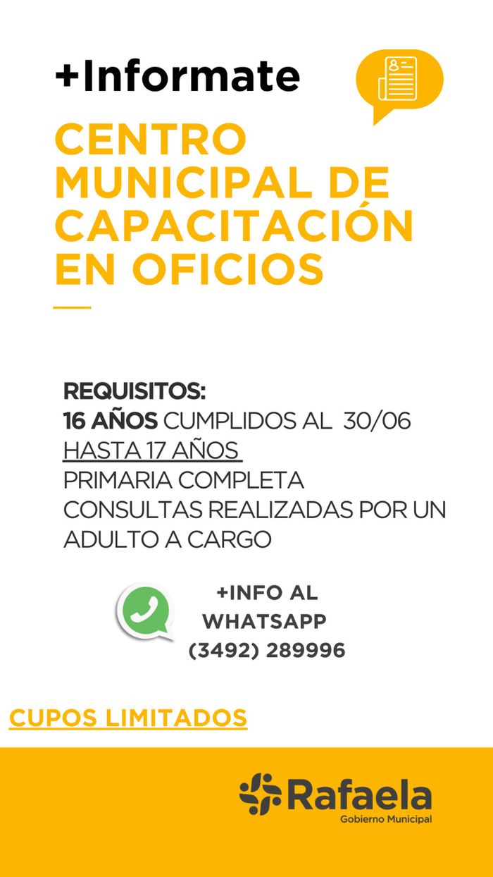 Patricia Imoberdorf - Secretaria de Desarrollo Económico, Innovación y Empleo de Rafaela	"Abiertas las incripciones al Centro Municipal de Capacitación en Oficios " - 4