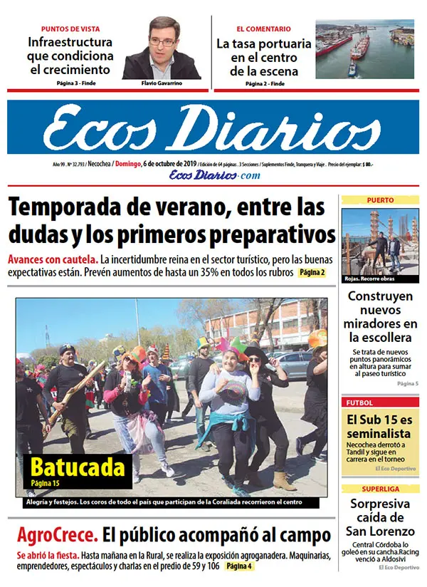 Tapa del 6 de octubre de 2019