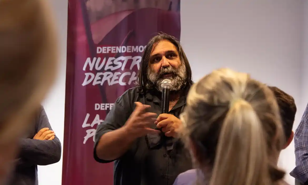 Baradel, de Suteba, uno de los jefes del gremialismo docente en la Provincia.